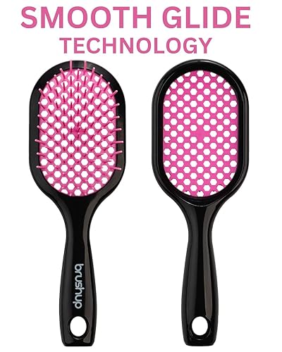 Miniatura 4 de Cepillo desenredante ventilado para cabello húmedo y seco  Cepillo desenredante para cabello rizado  Sin enredos y sin tirones  Secado rápido