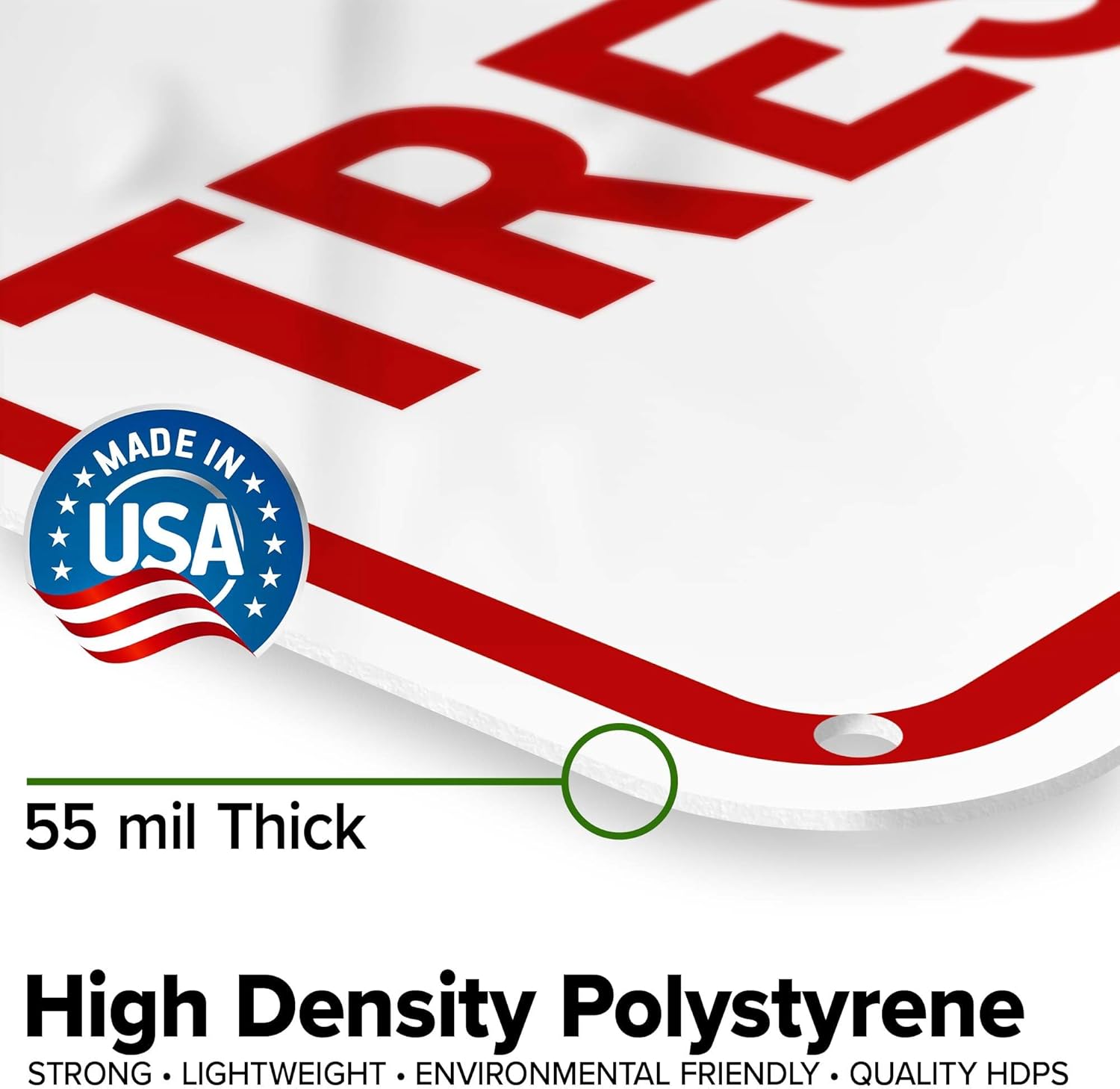 Montana No Trespassing Private Property Sign, 18x24 Inches, 55 mil thick HDPS (high density polystyrene), Made in USA by My Sign Center