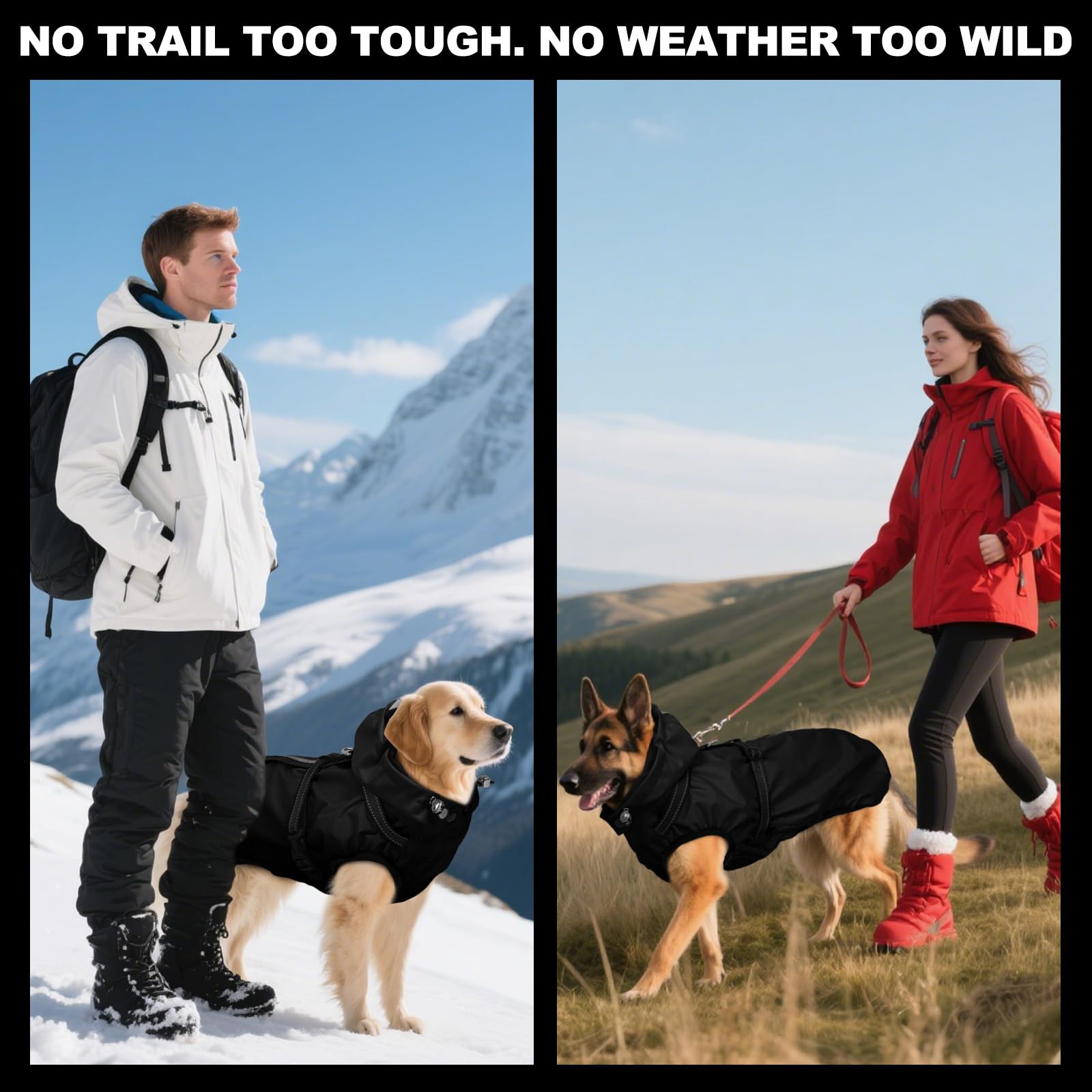 Dog Raincaot, chaqueta impermeable para perro con arnés ajustable
