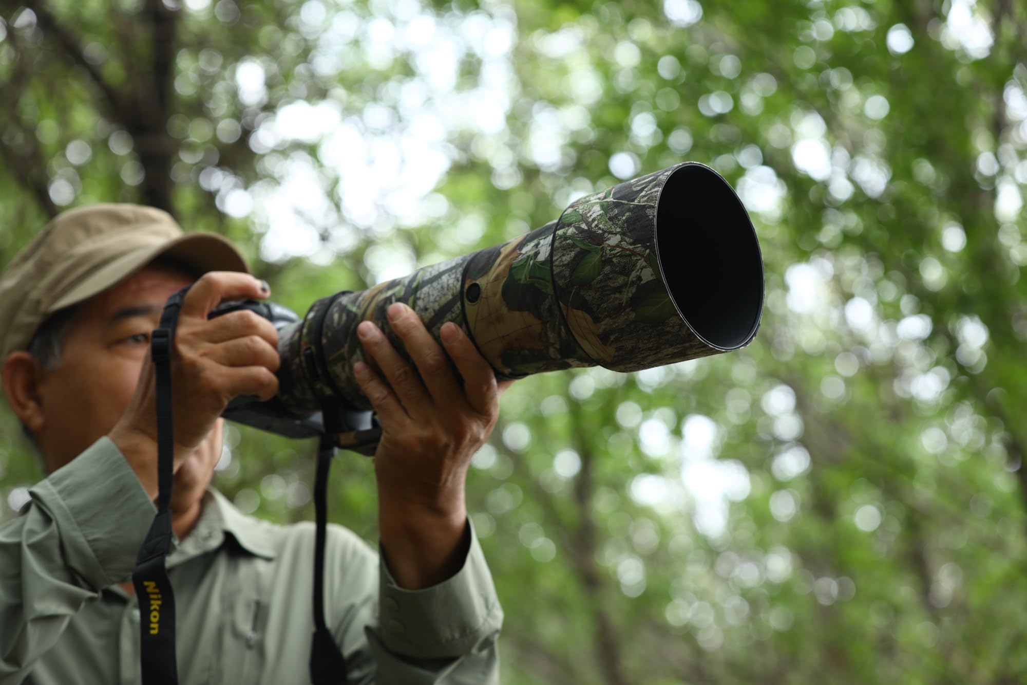 ROLANPRO wasserdichte Objektiv-Camouflage-Beschichtung für Nikon Z 180–600 mm F/5.6–6.3 VR, Regenschutz, Objektivschutzhülle, Kleidung, #17 Dschungel, wasserdicht