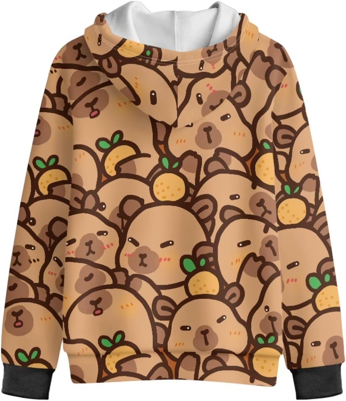 Axolotl Hooded Sweatshirt for Girls Boys Zip-Up Fleece Hoodie Soft Sweatshirts Jackets with Pocket