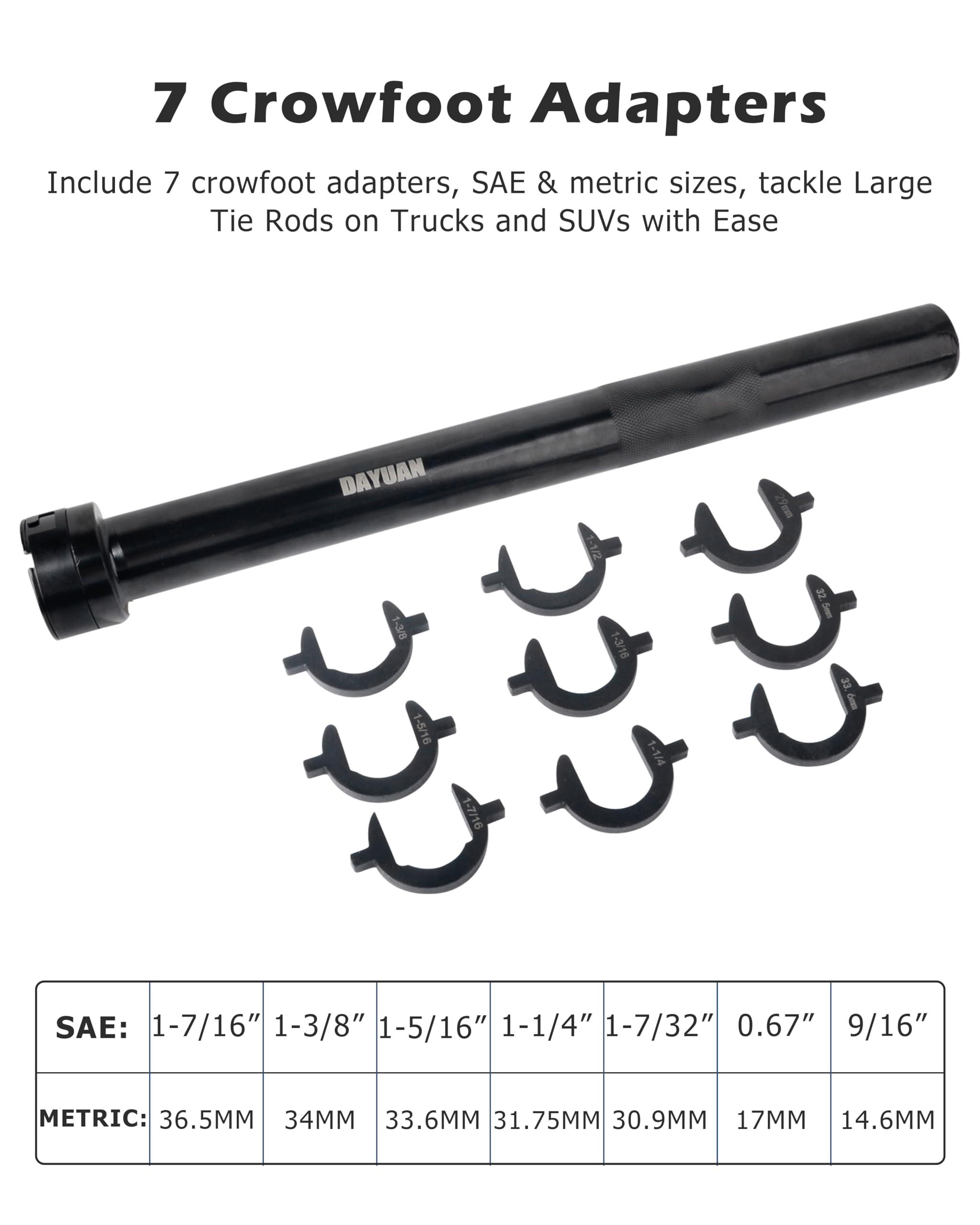 3/8 Inches Inner Tie Rod Remover Low Profile Removal Installation Teeth Non-Slip - View #4