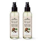 J.R. Watkins Naturally Hydrating Body Oil Mist, Coconut, 6 fl oz, 2 Pack