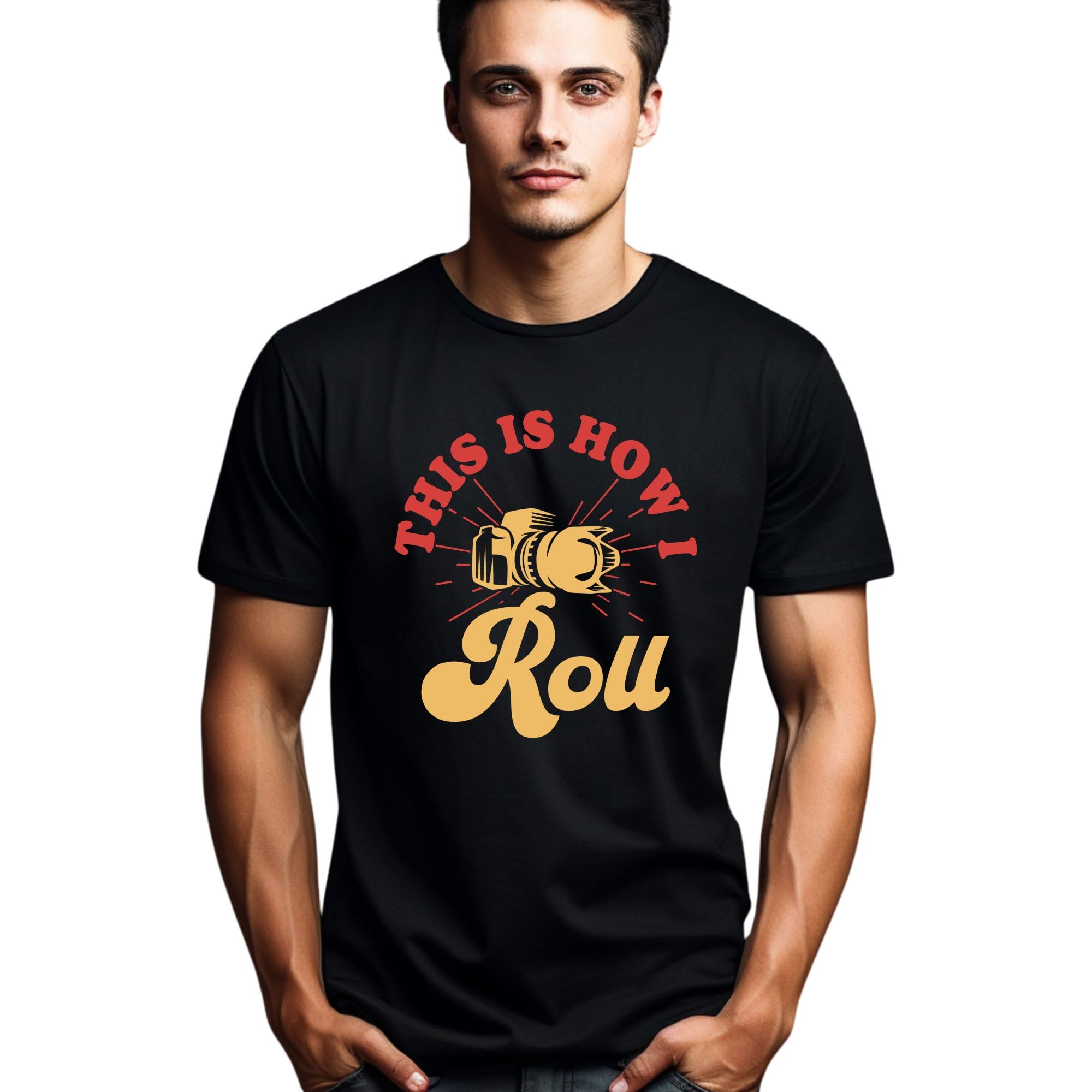 Seek Buy LoveFunny Photography T-Shirt, This is How I Roll Camera Graphic Tee, Unisex Photographer Shirt Gift