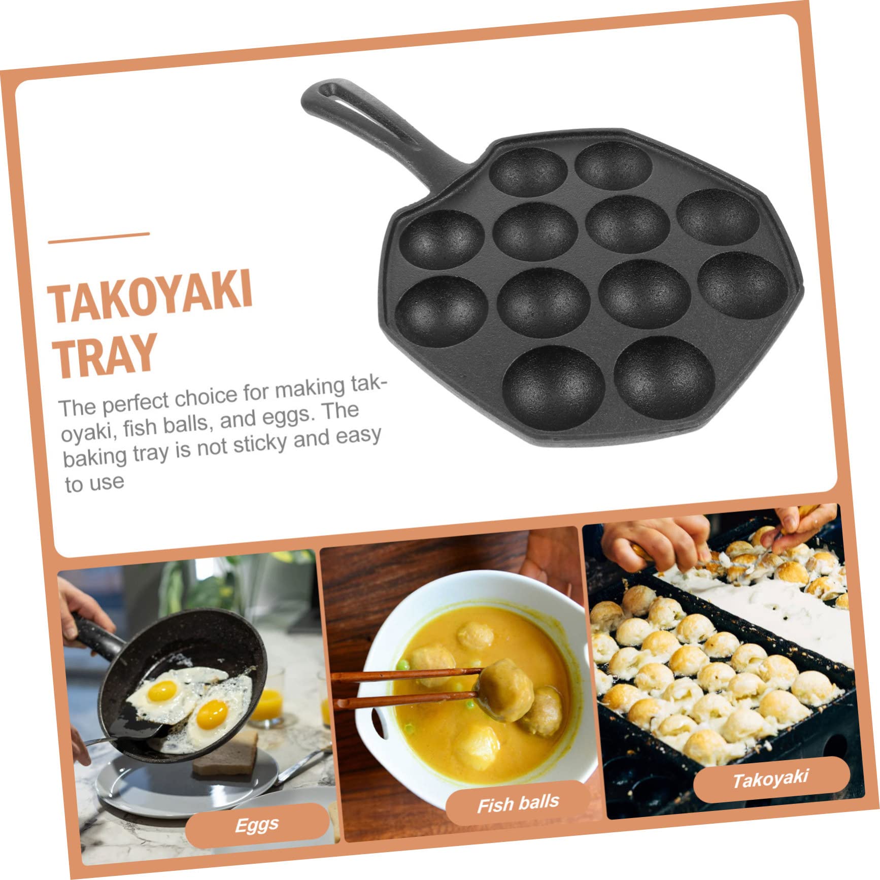 1 Pezzo Di Padella Per Griglia Takoyaki Stampo Quaglia Utensile Da Cucina