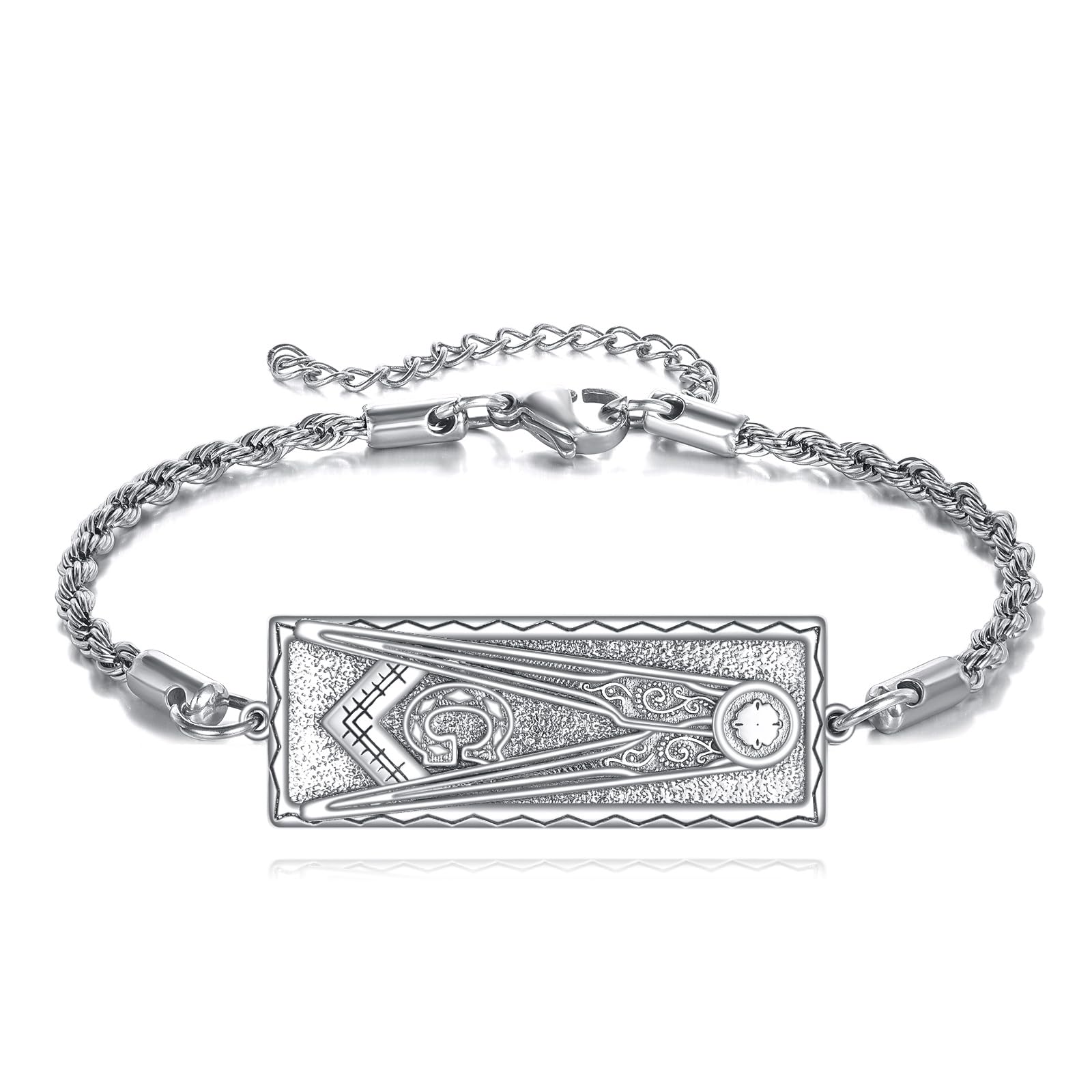 Bracelet franc-maçonnerie argent ONEFINITY accessoire quotidien - 7