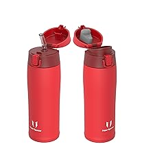 Super Sparrow Borraccia Termica, Acciaio Inox Bottiglia Termica – 500ml – Senza BPA Termos, Borracce Termiche Bambini – Include 2 Coperchi con Cannuccia e Coperchio Sportivo