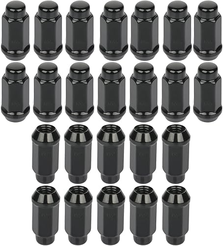 ECCPP Tuercas de rueda M14x2.0, 24 piezas de 14 x 2 pulgadas, tuercas cerradas de 34 para Ford Expeditionpara F-150para F-150 Heritage para Lincoln