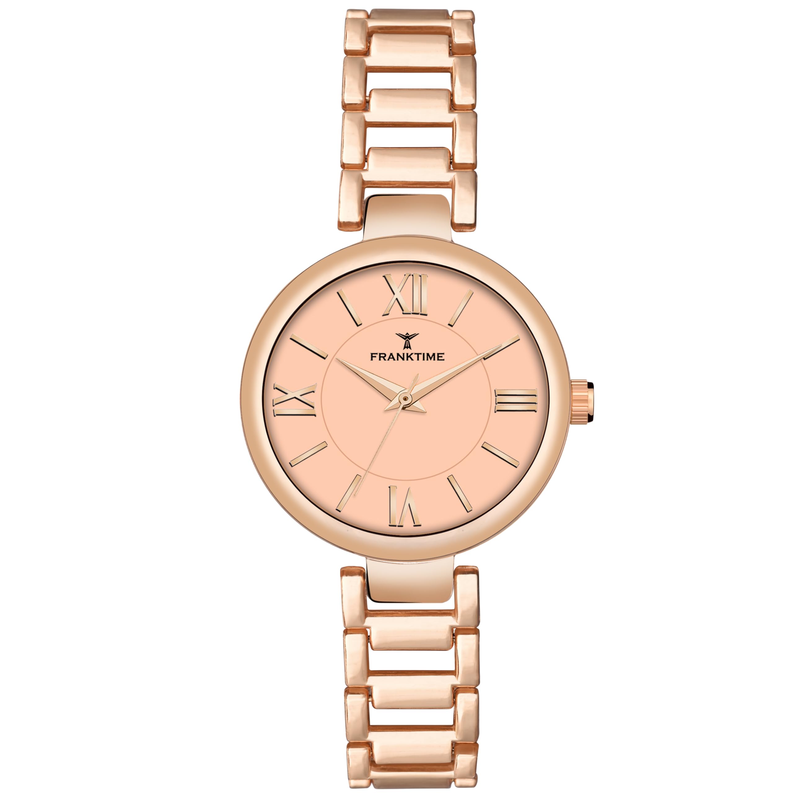 Franktime Allure Ladies Premium Elegance Series Analog Rose Gold Watch for Women (B0D7SMXGRK) Amazon Price History, Amazon Price Tracker