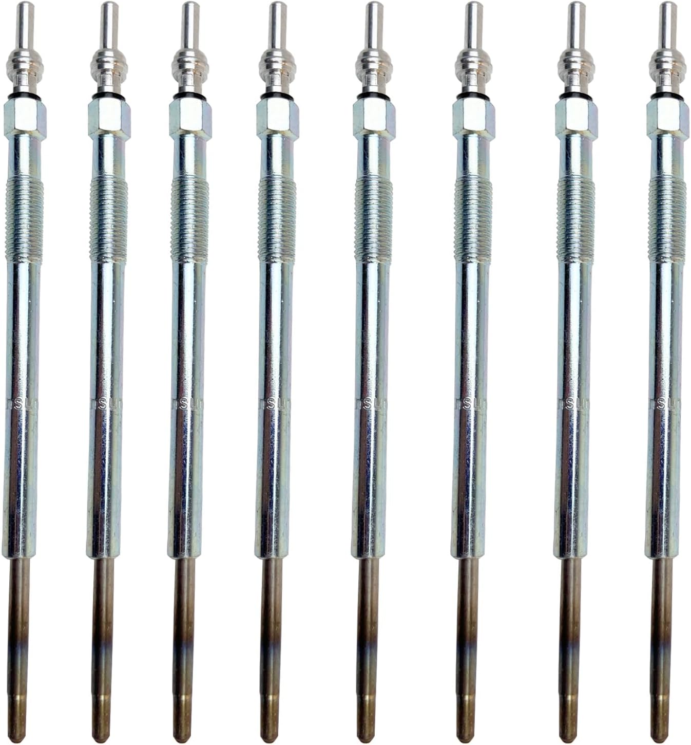 Ensun Diesel Glow Plugs Dual Coils Compatible with 6.7L V8 Diesel 2013-2019 F-250 F-350 F-450 F-550 Super Duty, 2016-2019 F-650 F-750 Pack of 8