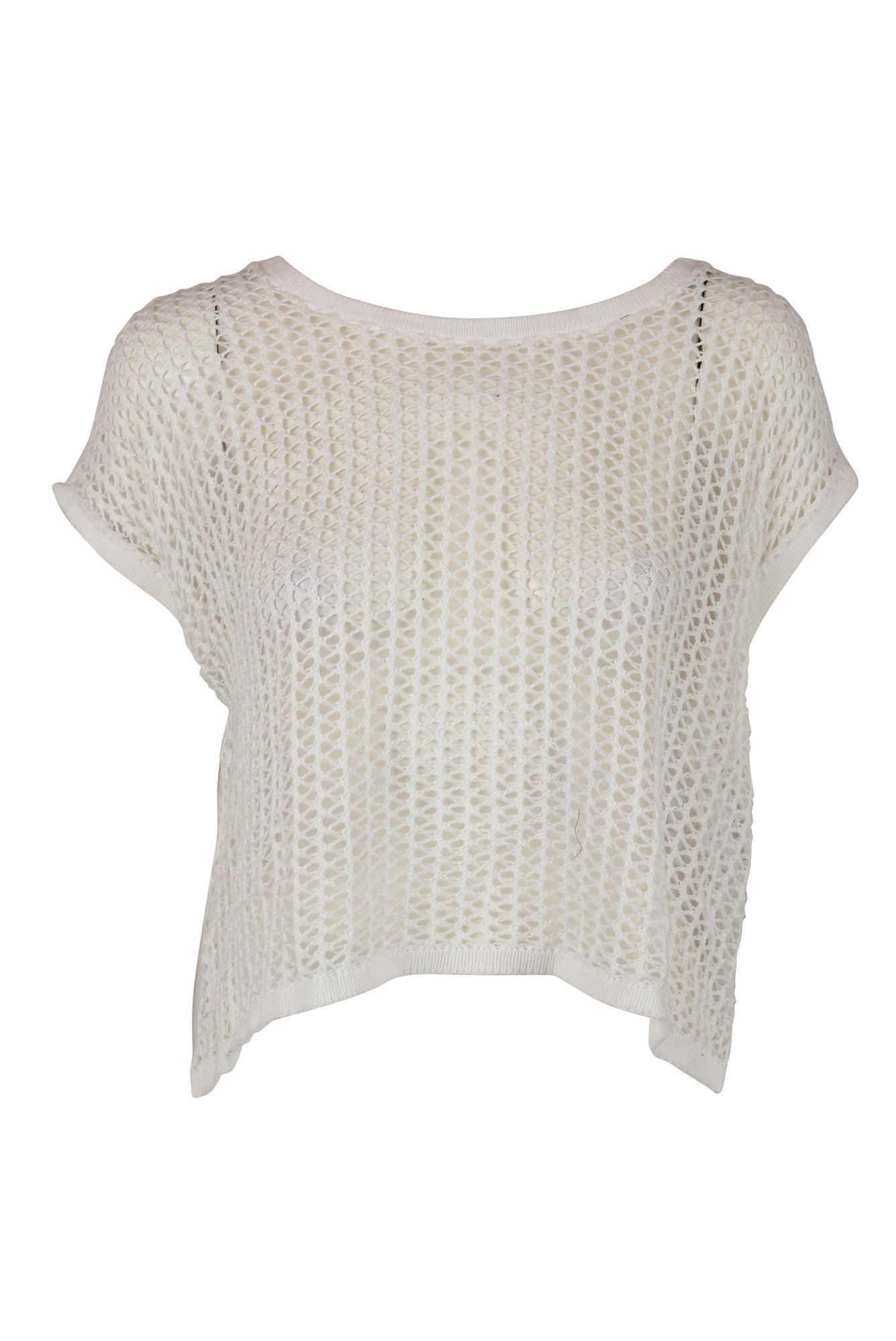 Women's Cap Sleeve Extended Shoulder Sweater