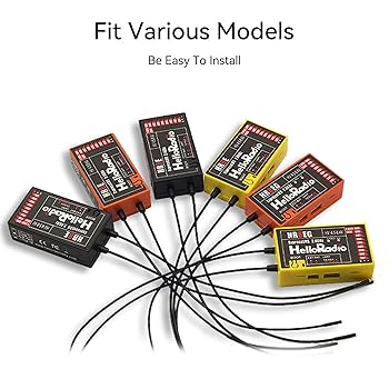 Amazon.com: HelloRadio HR8E ELRS PWM Receiver: 2.4GHz 9Ch
