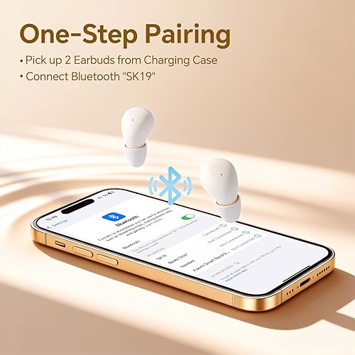 Miniatura 3 de Los mini auriculares invisibles más pequeños inalámbricos Bluetooth, de perfil bajo, micro pequeños, discretos, ocultos para el trabajo, auriculares