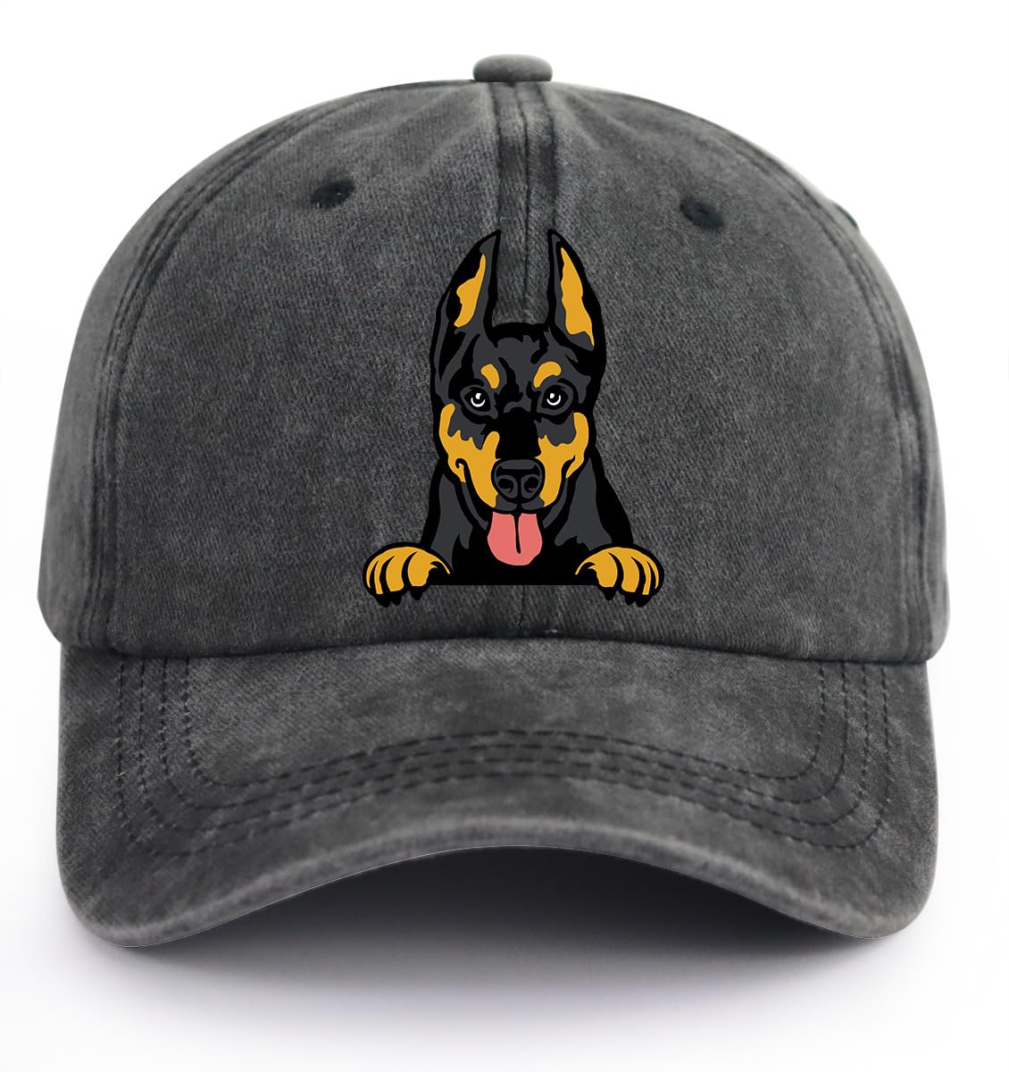 Dog Hats for Men Women, Funny Adjustable Printed Cottton Animal Gifts Baseball Cap