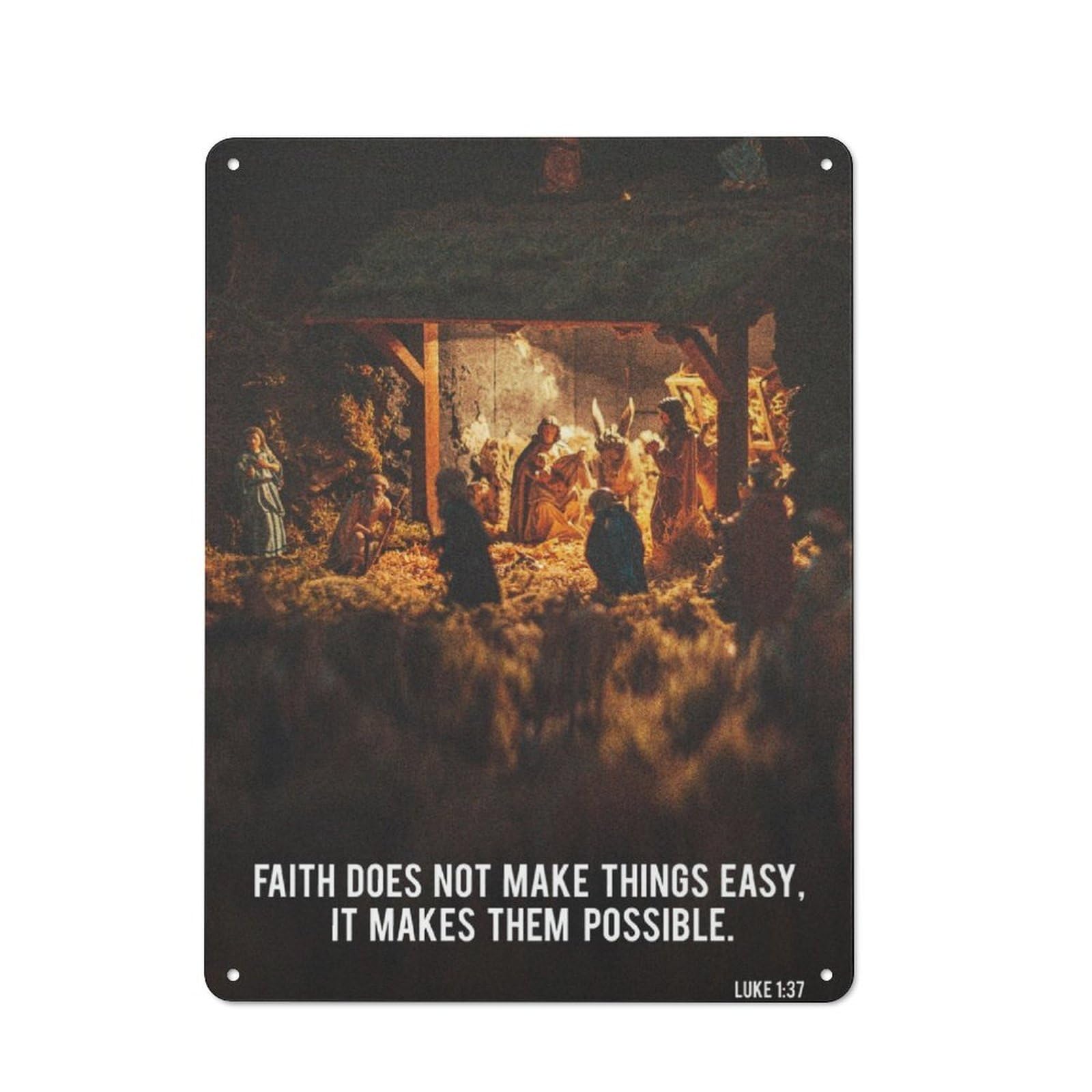 Junmoney Christ Catholic Printed Metal Sign 40X30cm For Studio Or Craft Room, For Creative-Space Collectors