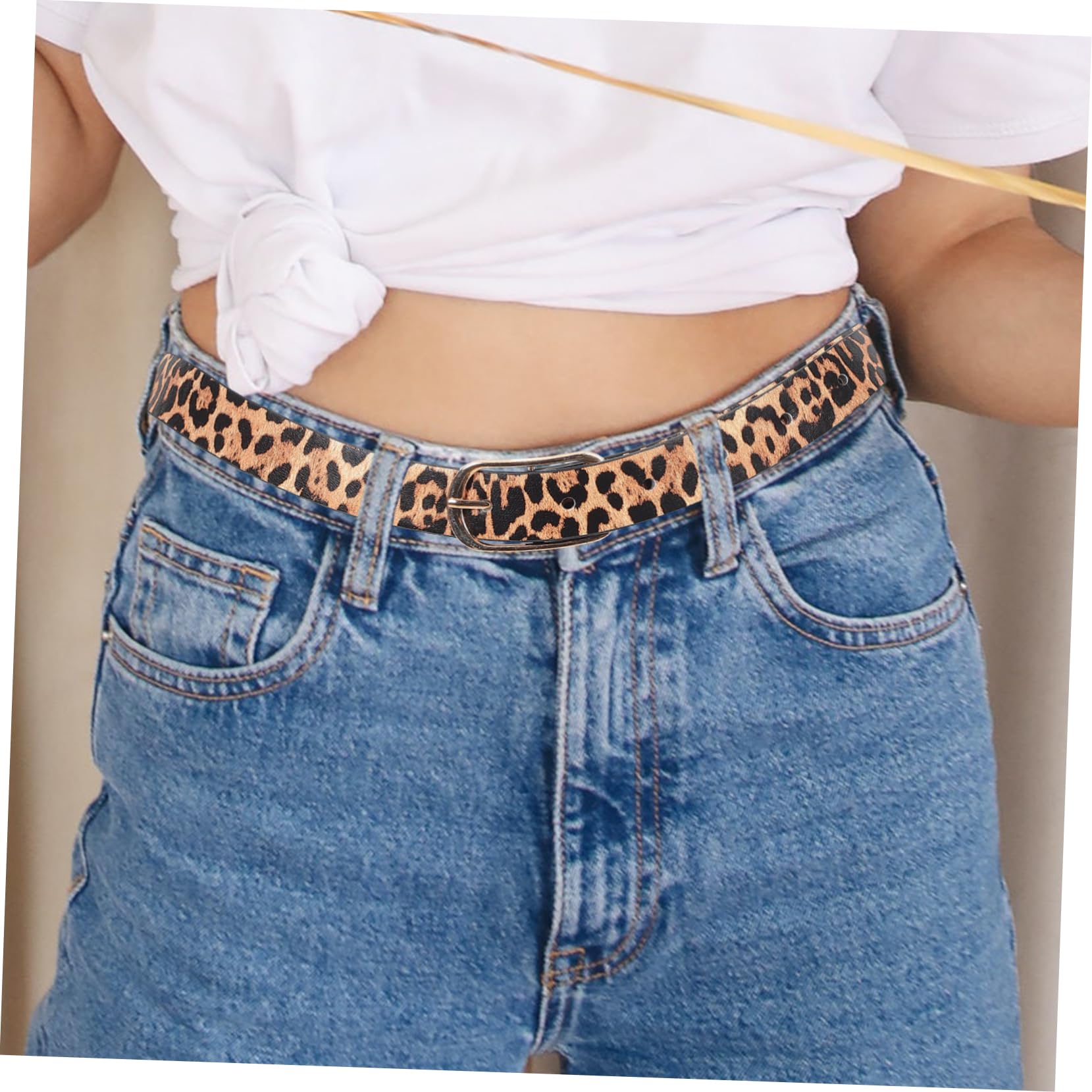 PUMA Women's Skinny Pop Fitted Belt, Blue, Large