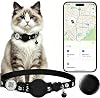 猫トラッカー QRコード付き GPSカラー 猫用 電子ペットロケーター 防水 Apple Find My 月額料金なし 小型から大型猫に最適 高度なトラッキングソリューション スマートカラー