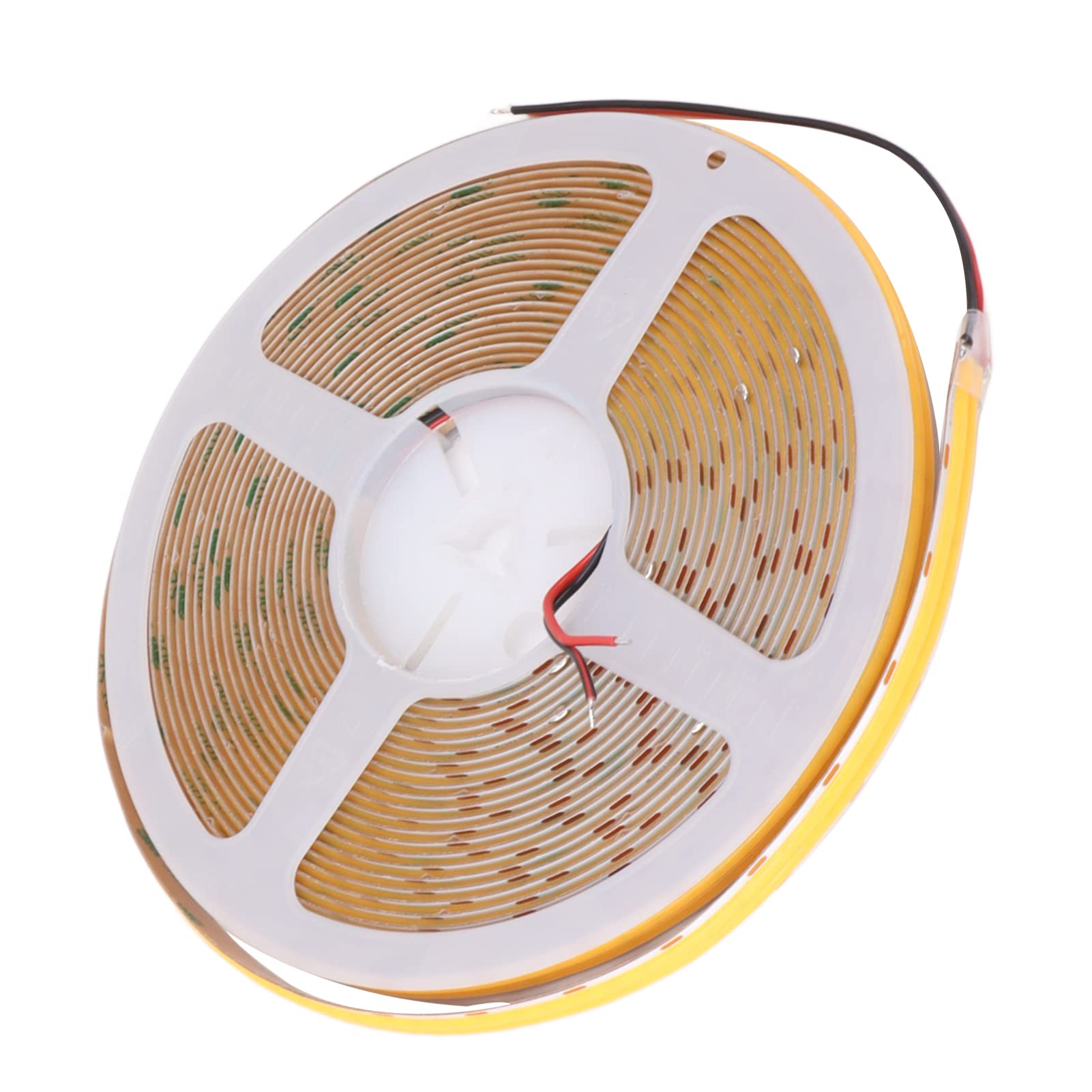 Cocoarm Striscia LED COB Silicone Doppia Nastro LED COB 32,8ft 24V 600 24W M Alta luminosità Uniforme Bagliore 180 Gradi per Armadietto Specchio Camera da Letto (Luce calda 3000K)