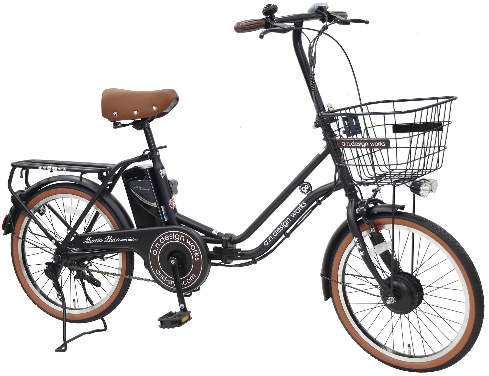 店頭受取限定 電動小径自転車 アンド デザイン ワークス 20インチ FHe-20 [FHe-20] Amazon | a.n.design works FHe-20 フラットブラック 電動アシスト