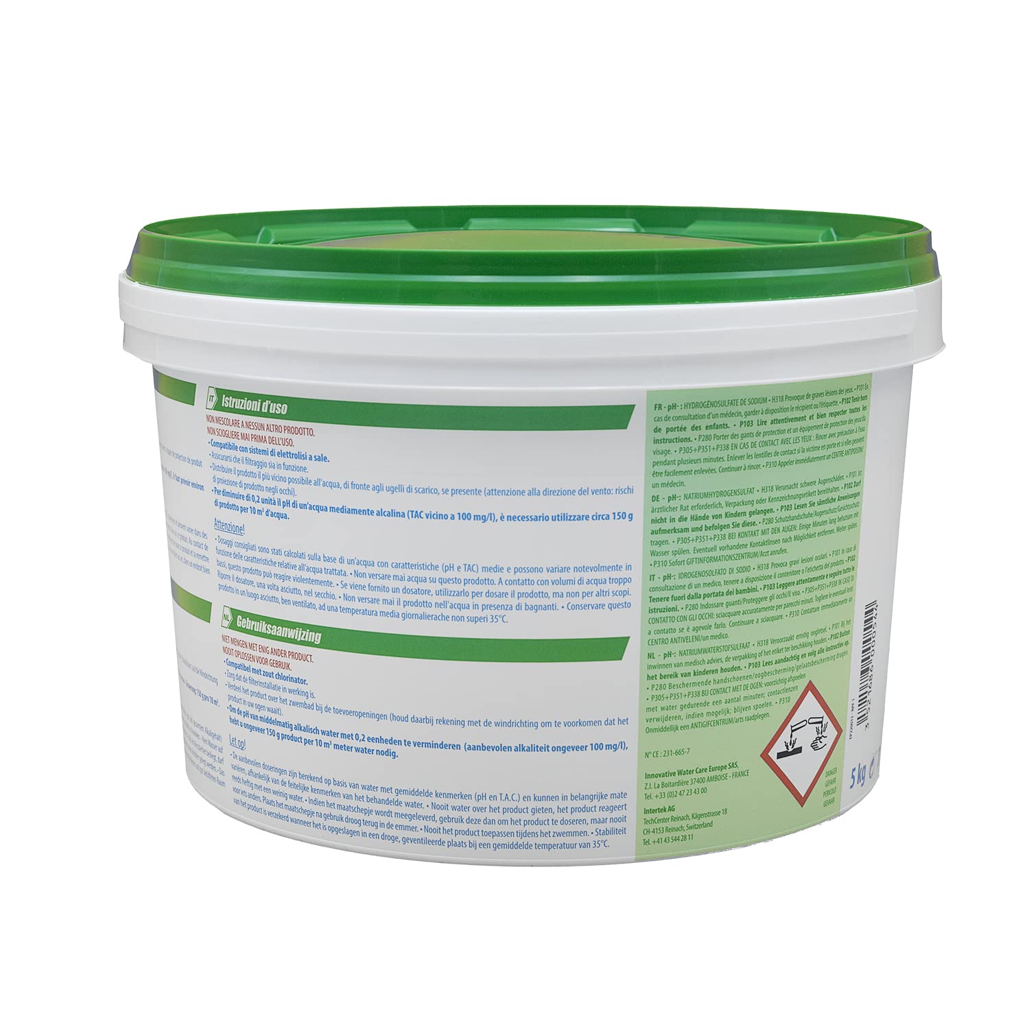 HTH pH Moins Micro-Billes - 5kg | Correcteur de pH Solide - Baisse Le pH + 10 Tests HPS OFFERTS 6 en 1