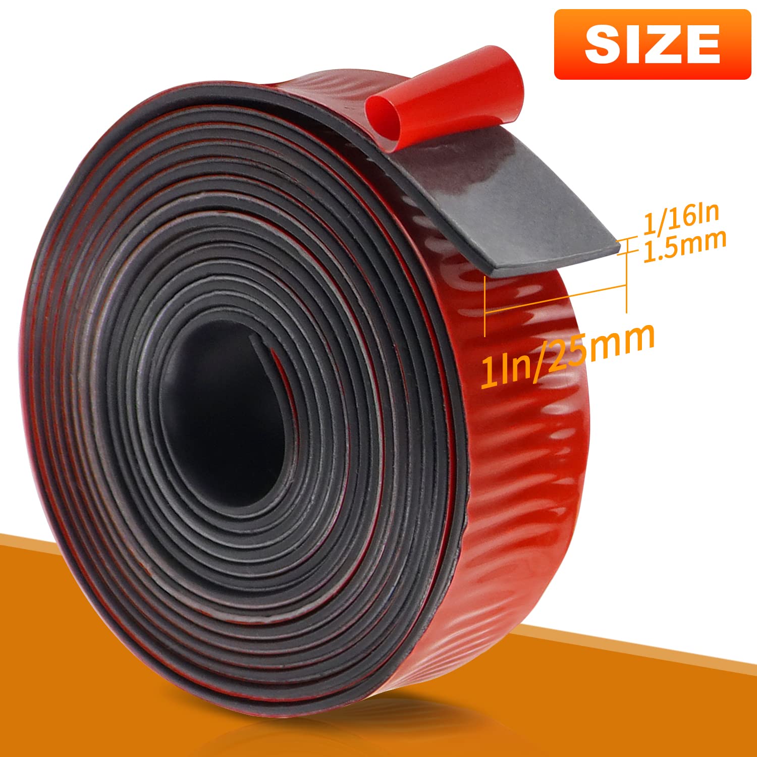Strisce Gomma Neoprene Autoadesive - 25mm X 1.5mm X 3m, Antiscivolo E Antivibrazioni - Foto 9