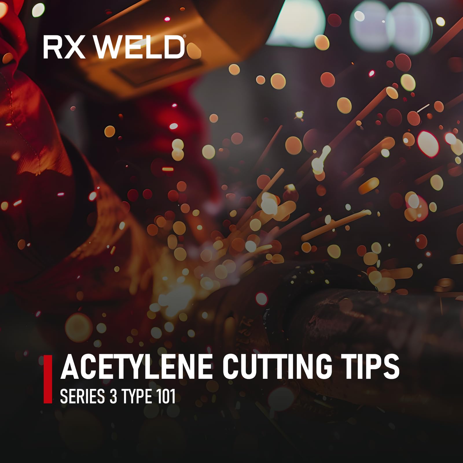 RX WELD 1-3-101 Acetylene Cutting Torch Tips, Fit V-Style