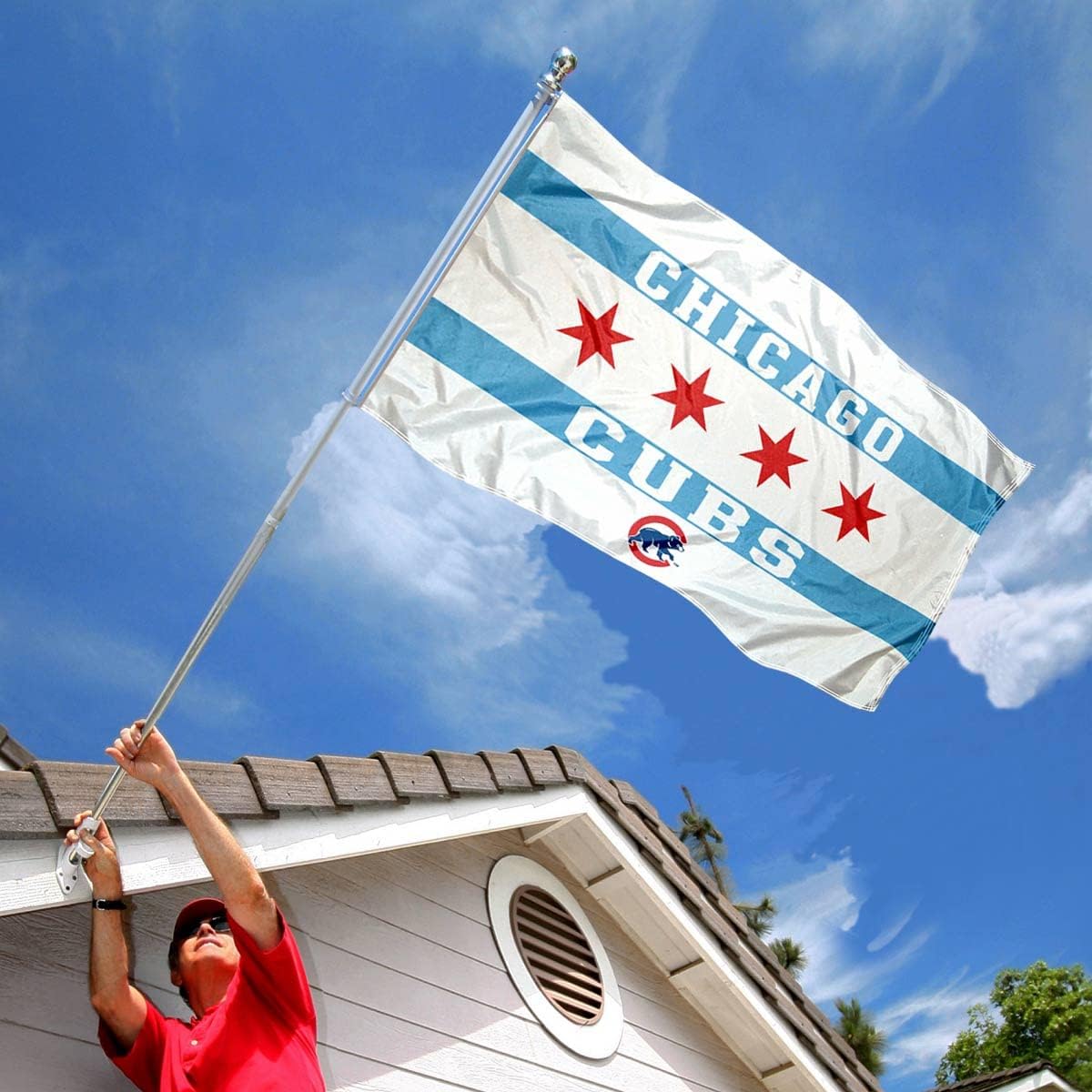 Chicago Baseball City of Chicago Logo Flag