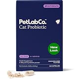 PetLab Co. Probiotics for Cats, Gut & Digestive Support, 30 Capsules | 6-strain blend with 2.1 billion CFUs and pumpkin prebiotic to support digestive function and healthy stool