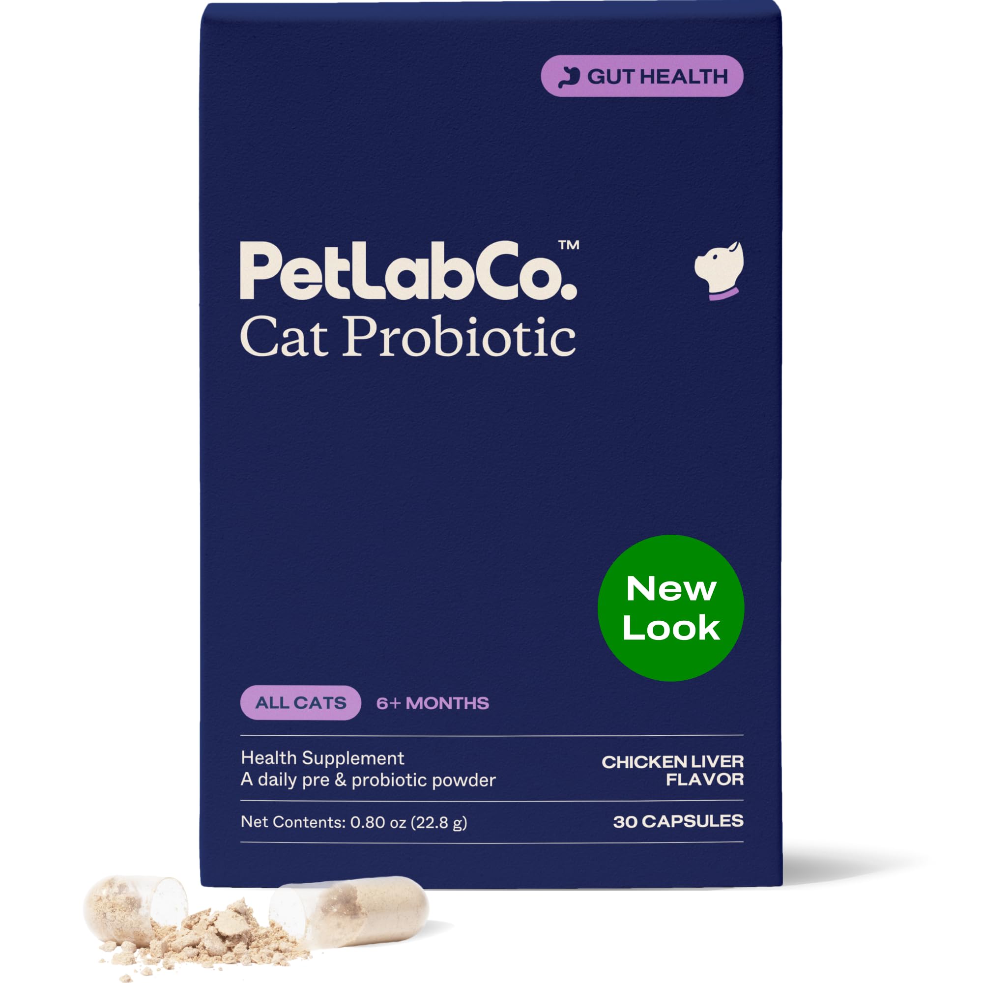 PetLab Co. Probiotics for Cats, Support Gut Health, Occasional Diarrhea, Digestive Health & Immune Support - Easy to Use - 30 Count