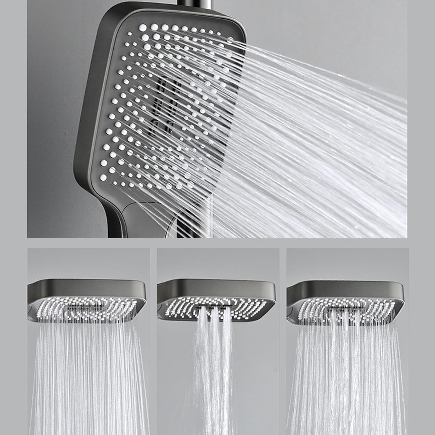 Thermostatic Shower Faucet Set, Rain Shower Head with Handheld Spray and Bidet Toilet Sprayer, Shower System, Wall Mount Outdoor Shower Kit, Bathtub Shower Faucet Set, Bathroom Sho