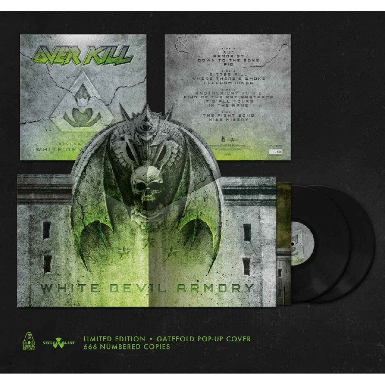 Overkill White Devil Armory (limited Edition) (gatefold Pop Up) LP New 426014616