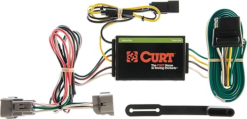 CURT 55260 Arnés de cableado de remolque personalizado de 4 pines para el lado del vehículo, se adapta a Jeep Grand Cherokee seleccionado
