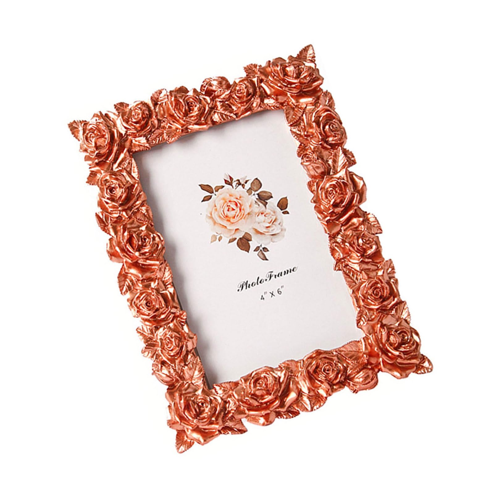 carotoe Retro Picture Frame, Decorative Photo Frame Antique Ornate Square Photo Frames for Tabletop and Wall Display Home Decors Retro Picture