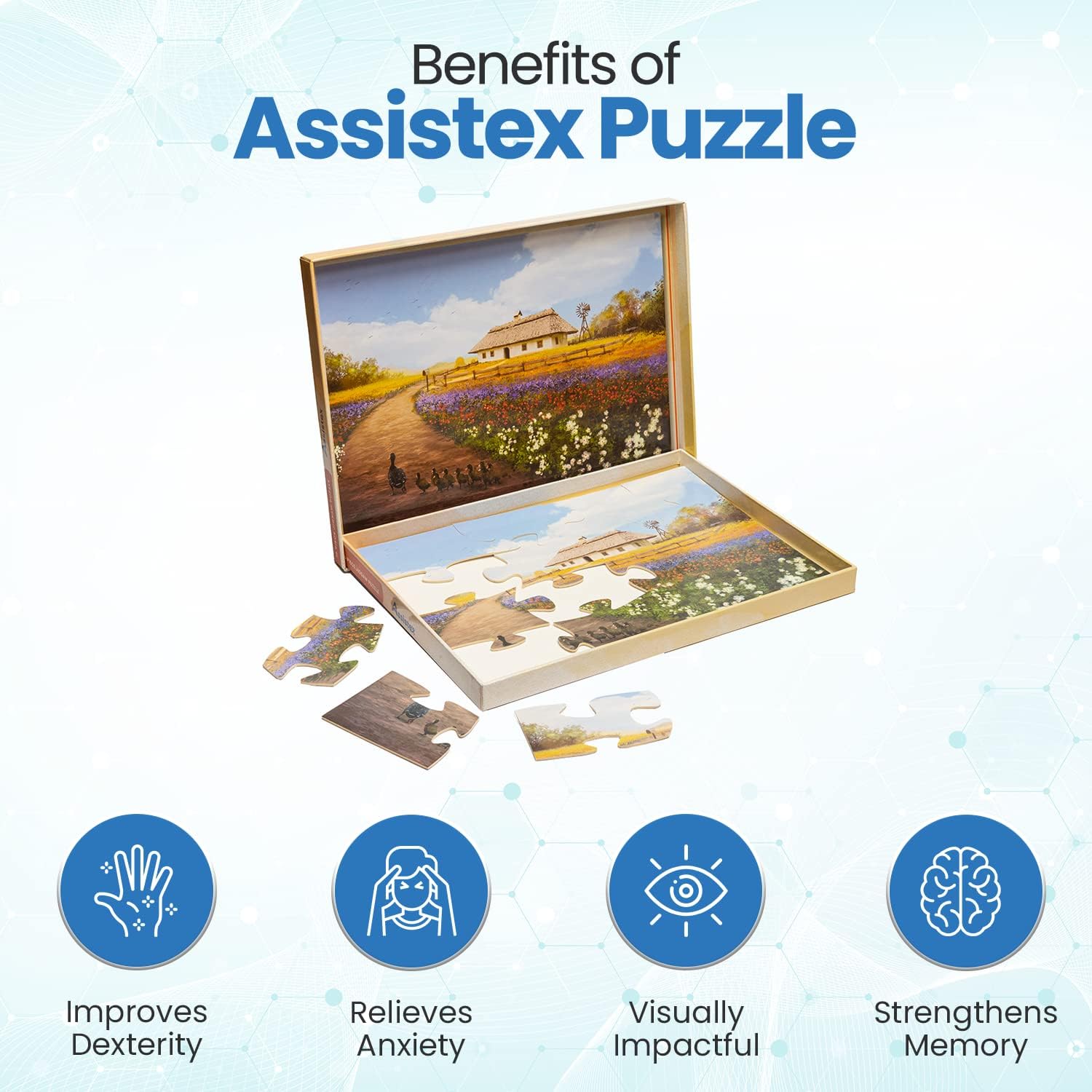 Buy Dementia Puzzle 16 Large Pieces Jigsaw Build in Box Dementia