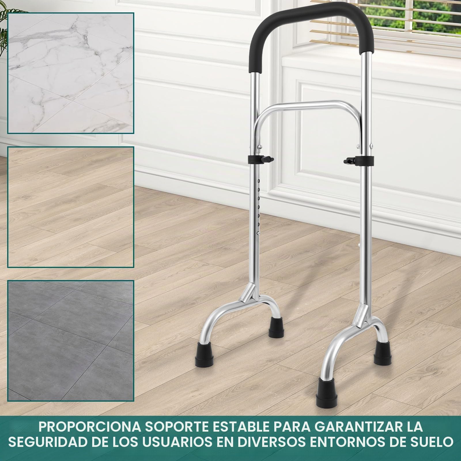 Ayuda para levantarse, altura ajustable 74-90 cm, soporta 200 kg, ayuda para levantarse para personas mayores con 8 pies antideslizantes, ayuda para levantarse, ayuda de pie, solución perfecta para
