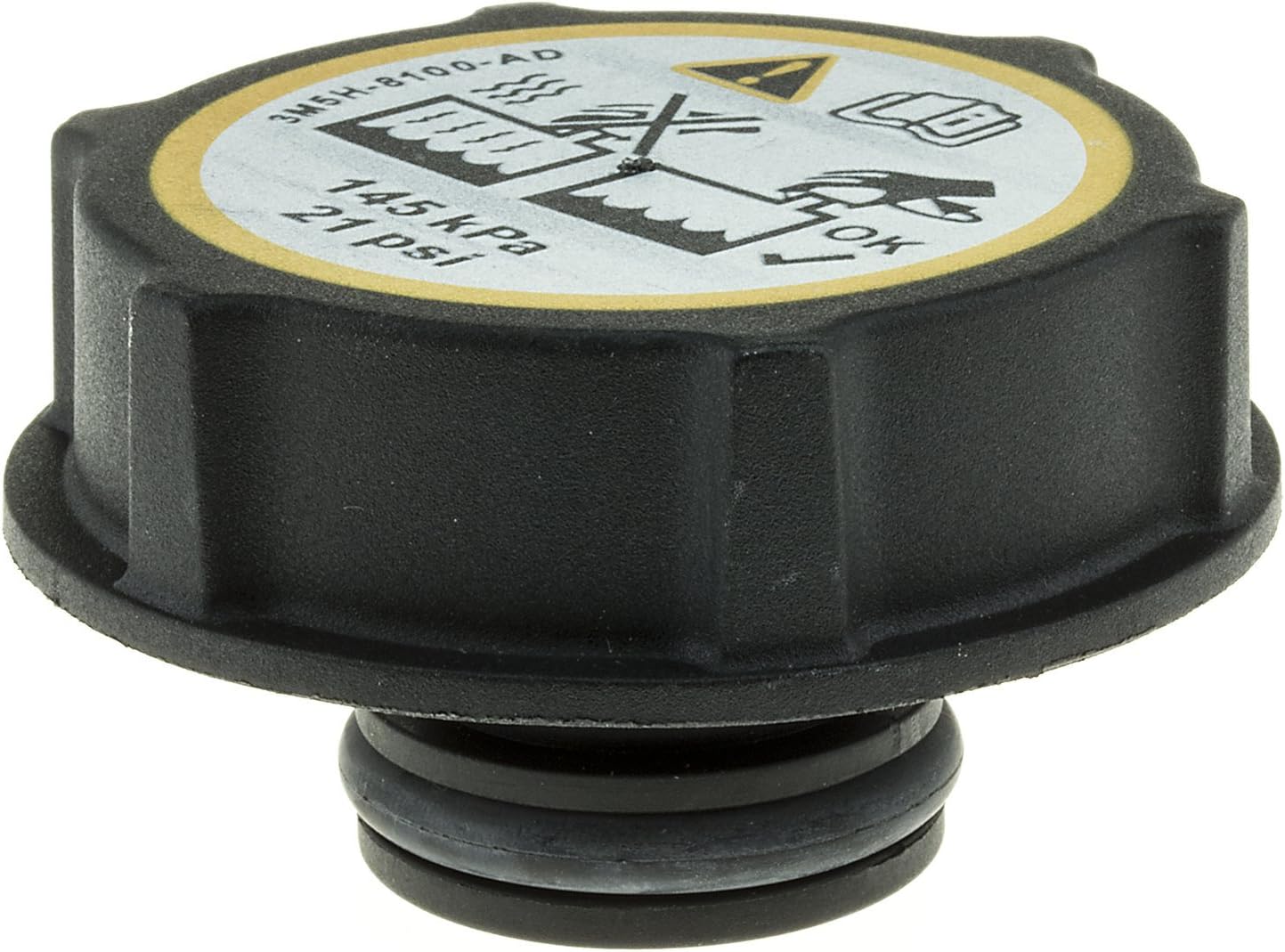 MotoRad T-57 Radiator Cap Engine Coolant Reservoir Cap Fits Ford F-150 15–23 Escape 13–22 Fusion 13–20 Focus 08–18 Edge 15–22 Explorer 20–23 Mustang 15-23 DG9Z8100A BE8Z8100A LR000243 LF5015205A