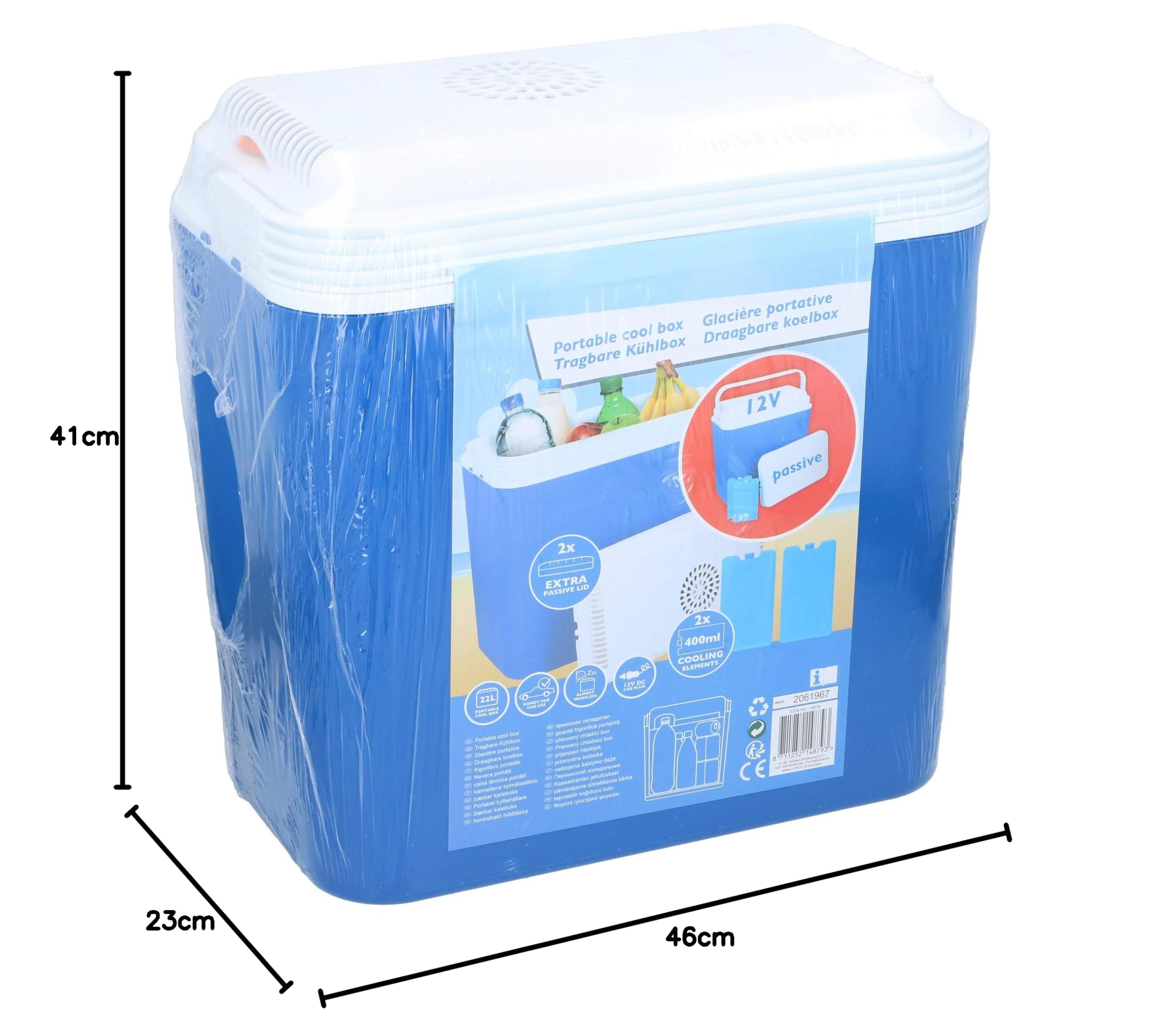 All Ride Lodówka turystyczna, 22 l, 12 V, niebieska
