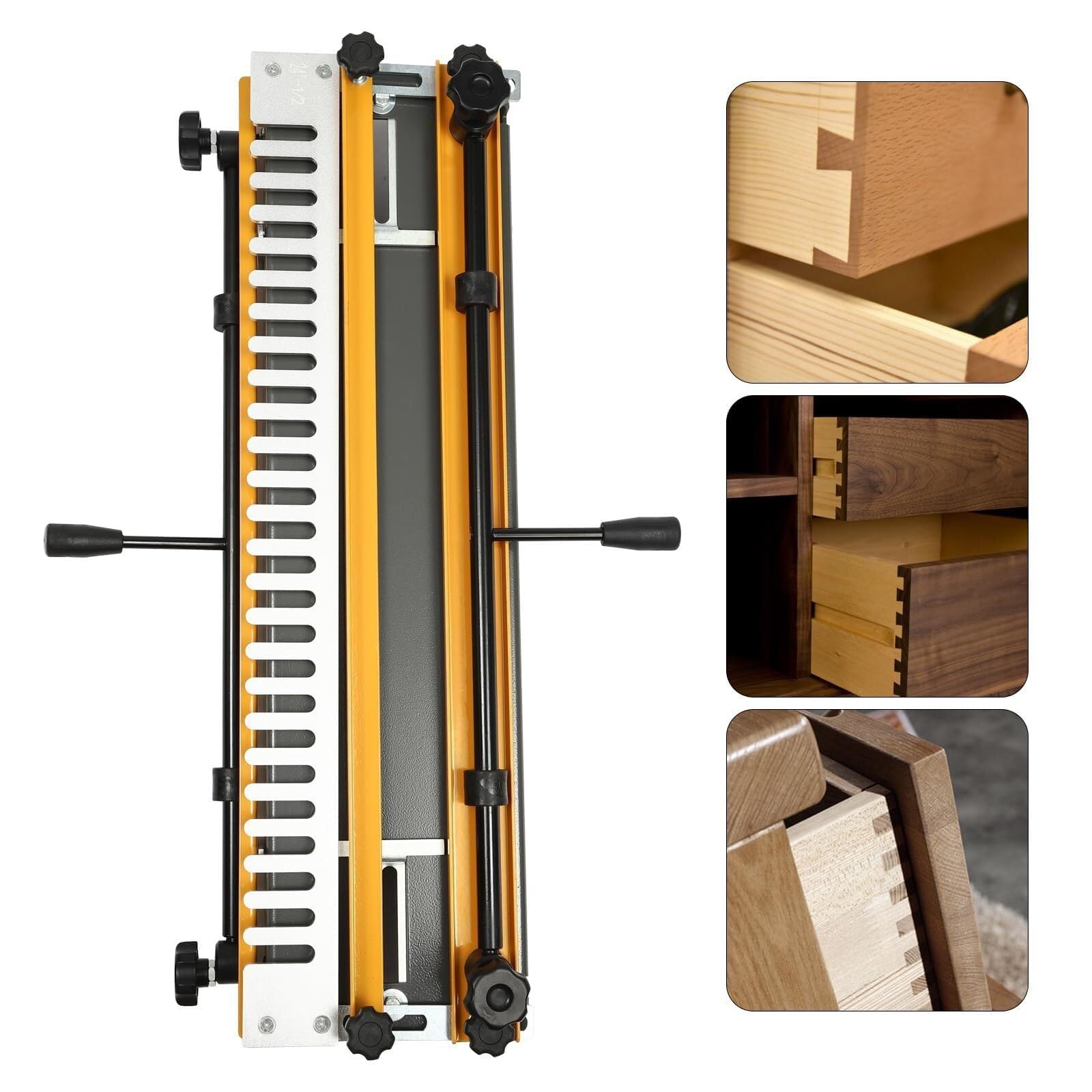 Schwalbenschwanz-Vorrichtungs-Set mit Präzisionsschablonen & Cutter für Schrank-, Schubladen- und Möbelverbindungen