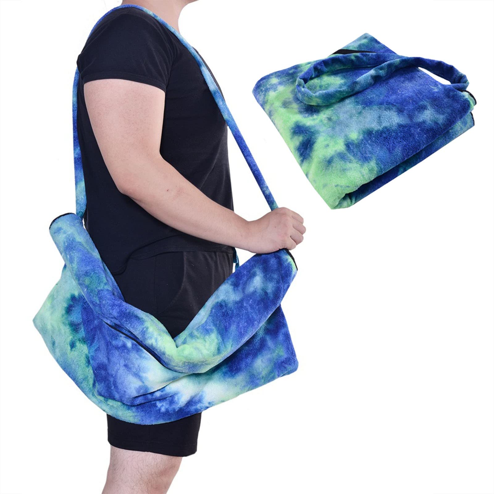 Ręcznik plażowy, pokrowiec na szezlong z mikrofibry z kieszeniami, na krzesło basenowe, ręcznik na lato, na zewnątrz, na patio, do ogrodu (H, 75 x 210 cm)
