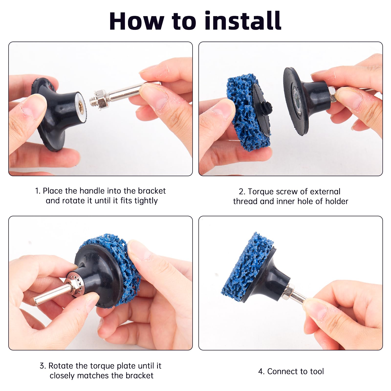 3M Disque De Nettoyage Grossier CR-DR D. 50,8 Mm Très Grossier Noir