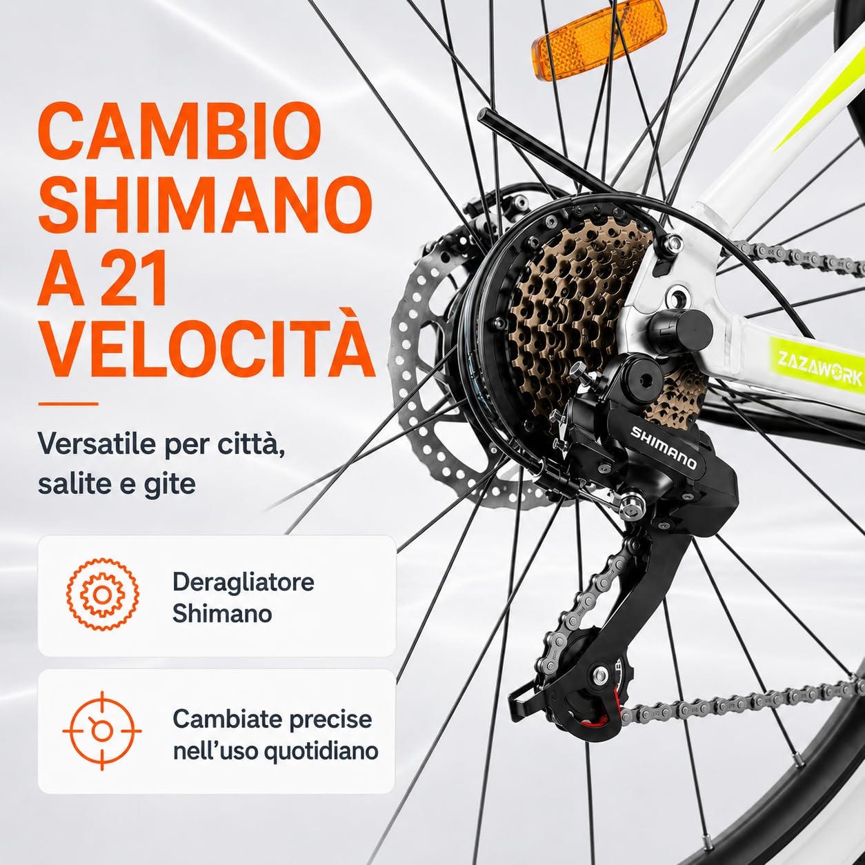 CF29 Mountain Bike Elettrica Uomo 29 Pollici, 250W Bicicletta Elettrica, Batteria 48V 15Ah fino a 100 km, 45 Nm, Cambio 21 Velocità, Freni a Disco, per Pendolarismo, E Montagna