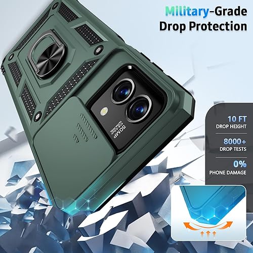 Miniatura 5 de Funda para Moto G Stylus 5G 2023, (no para versión 4G), protector de pantalla HD, resistente grado militar, soporte magnético de anillo para