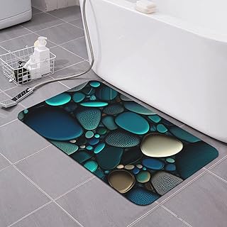 15 Boho Bathroom Ideas for Relaxed Spaces With Natural Texture 17 Pebbles Bath mats Quick Dry Absorbent Bath Rugs Rubber Non Slip Bath Mat...