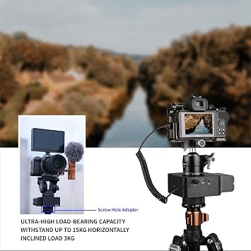 Motorized Tripod Head Pan APP Control. 360 Multi-Angle Rotating Panoramic Shooting.Universal 1/4 Screw Hole/Compatible with Most Mobile Phone stabilizers...