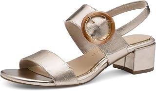 Marco Tozzi Damen Sandalen mit Absatz mit Klettverschluss Elegant