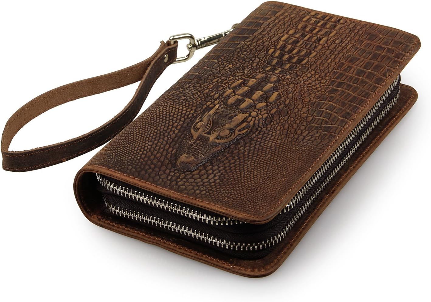 ROOGU The Deal in Florida * Clutch Alligator Crocodile Handmade Wallet XL