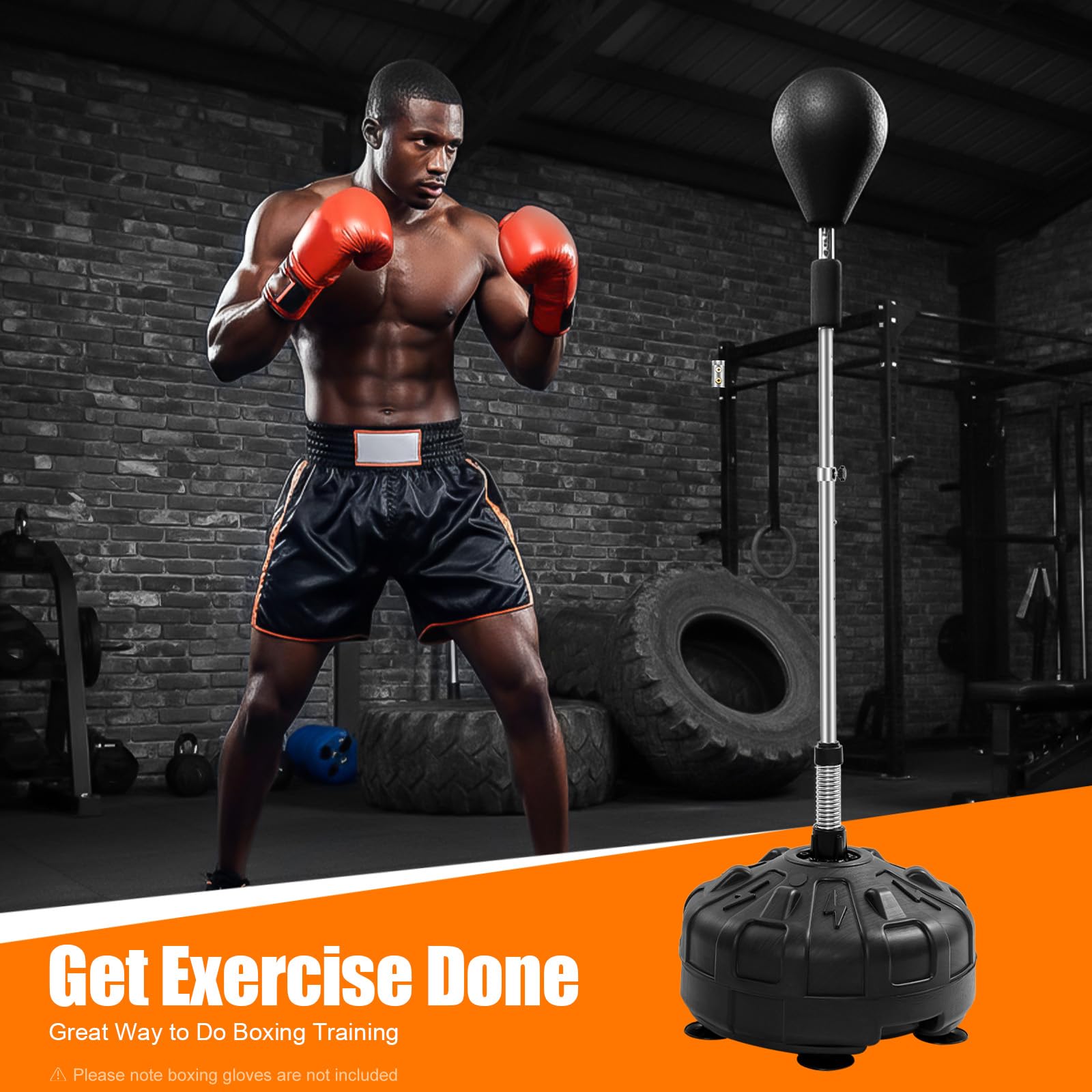 Punchingball - Sacco da boxe, 120 – 160 cm, altezza regolabile