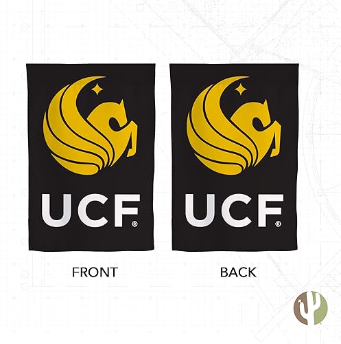 Miniatura 2 de Desert Cactus Bandera de jardín de la UCF de la Universidad de Florida Central, 19 x 12 pulgadas, bandera de los caballeros dorados de la Florida,