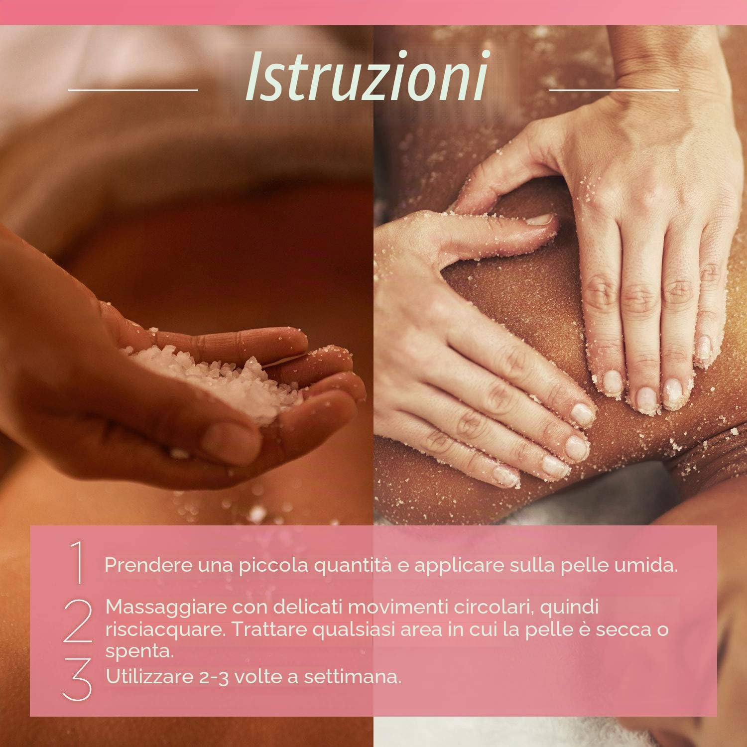 Scrub corpo al Sale dell’Himalaya PraNaturals 500 g, Ricco di minerali naturali e vitamine nutrienti, Elimina le cellule morte e ringiovanisce la pelle, Ideale per tutti i tipi di pelle