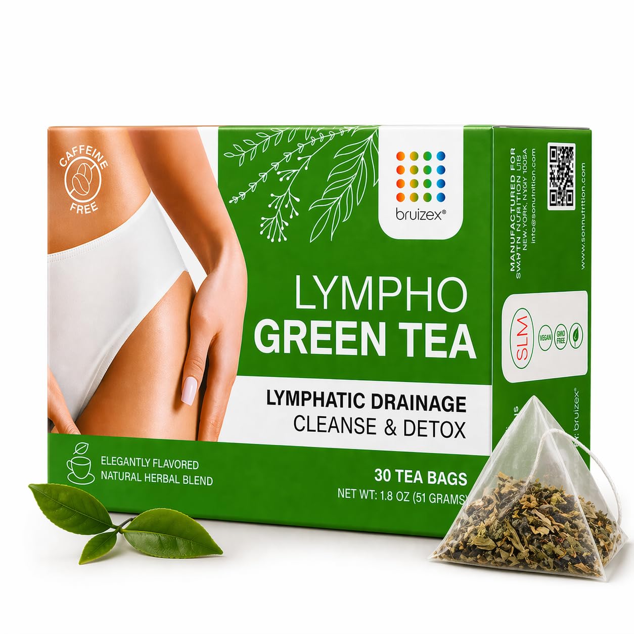 Amazon.com: Bruizex Lymphatic Green Tea, Lymphatic Drainage
